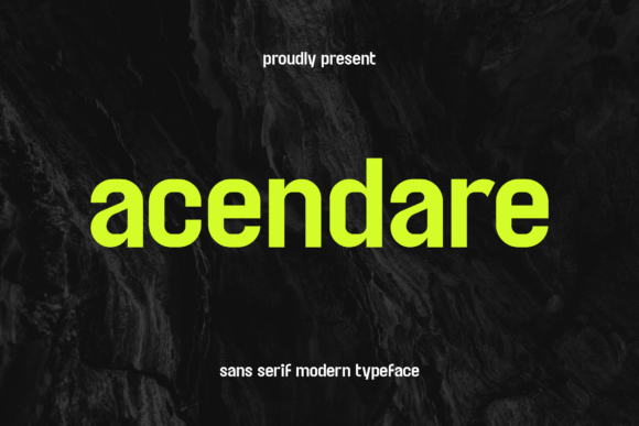Acendare: A Modern Sans Serif Font for Editorial Design