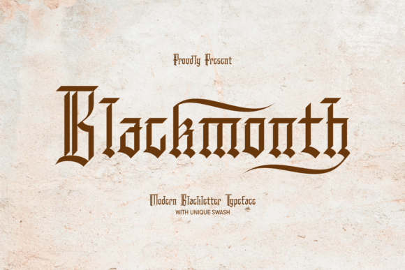 Blackmonth: A Modern Blackletter Typeface for Web Design