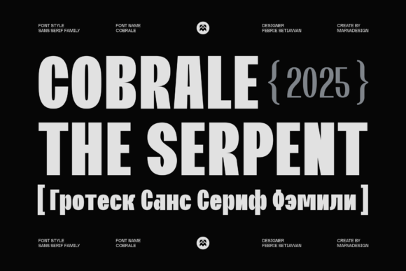 Cobrale: A Modern Sans Serif Font for Editorial Design