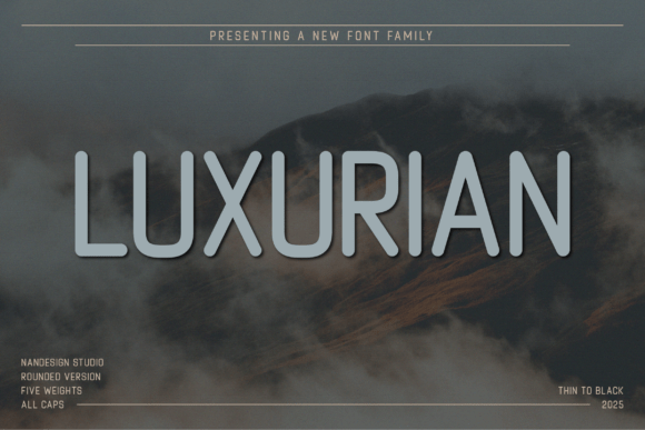 Discover Luxurian Rounded for Modern Branding Projects