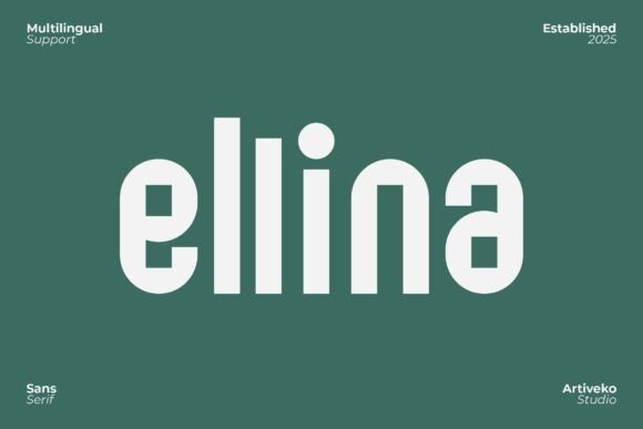 Ellina: A Refined Sans Serif for Modern Branding