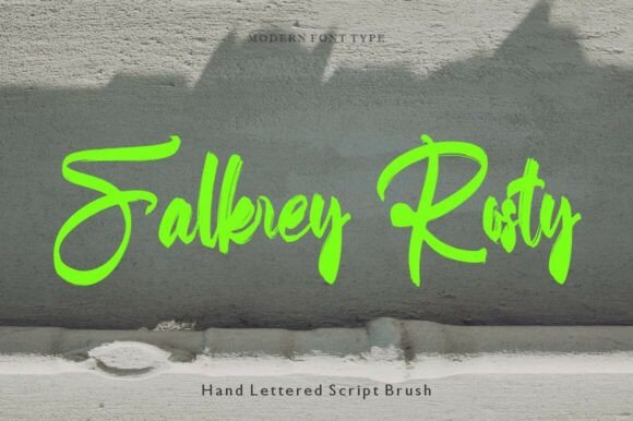 Falkrey Rosty: A Handwritten Font for Editorial Creativity