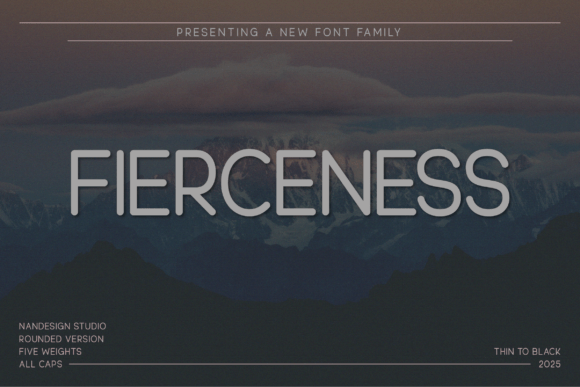 Fierceness Rounded: A Modern Sans Serif Font for Web Design
