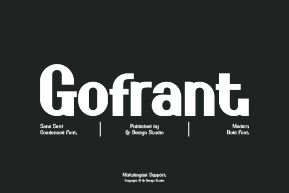 Gofrant Font for Handmade and Commercial Projects