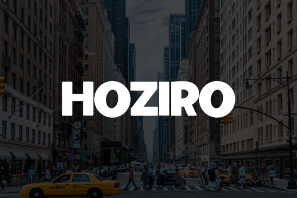 Hoziro: A Modern Sans Serif Font for Branding Projects