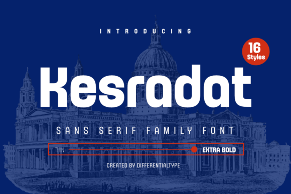 Kesradat: A Modern Sans Serif Font for Web Design