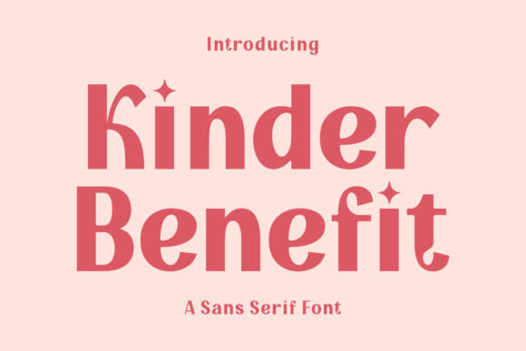 Kinder Benefit Font for Modern Marketing