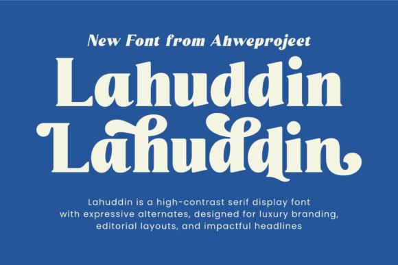 Lahuddin Serif Font for Handmade Creations