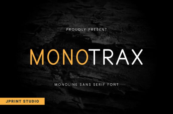 Monotrax: A Clean Sans Serif Font for Professional Branding