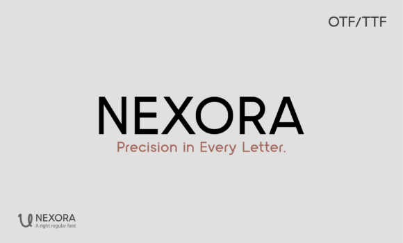 Nexore: A Modern Sans Serif Font for Digital Design
