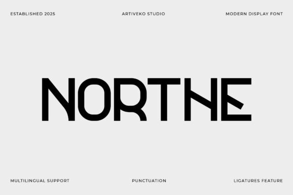 Northe: A Modern Sans Serif Font for Digital Design