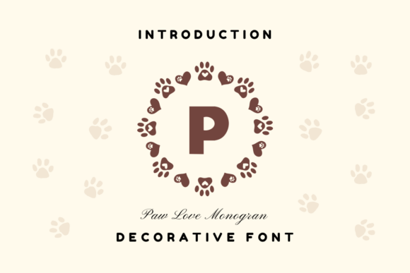 Paw Love Monogram Font for Memorable Campaigns