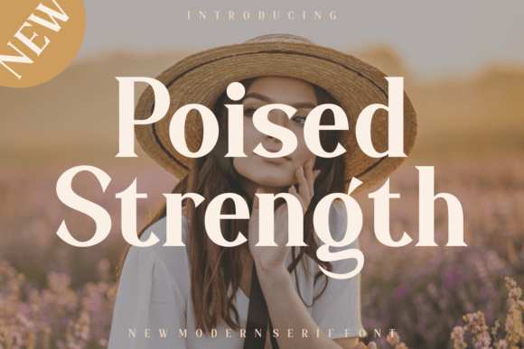 Poised Strength: A Modern Serif Font for Handmade Creations