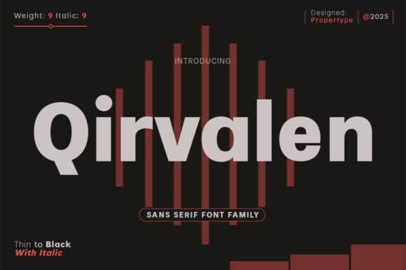 Qirvalen: A Stylish Serif Font for Handmade Creations