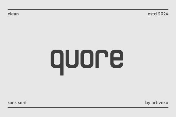 Quore: The Modern Sans Serif Font That Elevates Your Campaigns