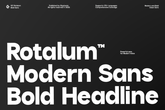 Rotalum: A Bold Sans Serif Font for Web Design