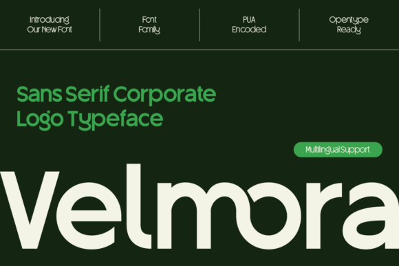 Velmora Regular – A Modern Sans Serif for Web Design