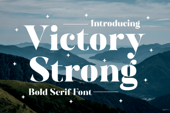 Victory Strong: A Bold Serif Font for Digital Branding