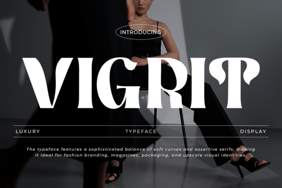 Vigrit: Elevating Brand Identity with Bold Serif Typography