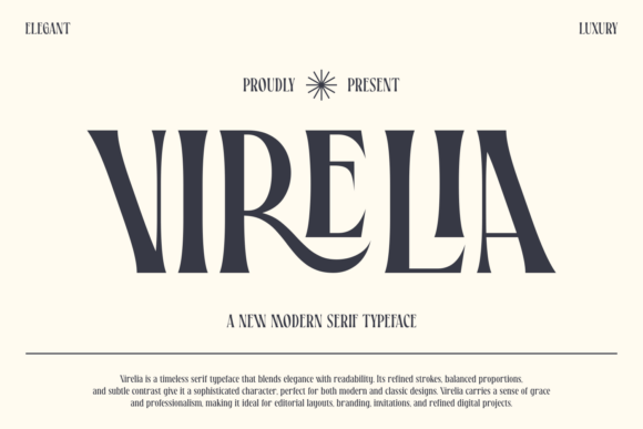 Virelia: A Modern Serif Font for Impactful Branding