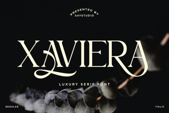 Xaviera Regular for Handmade Projects